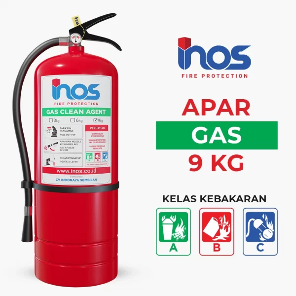 APAR Gas Clean Agent 9 kg INOS